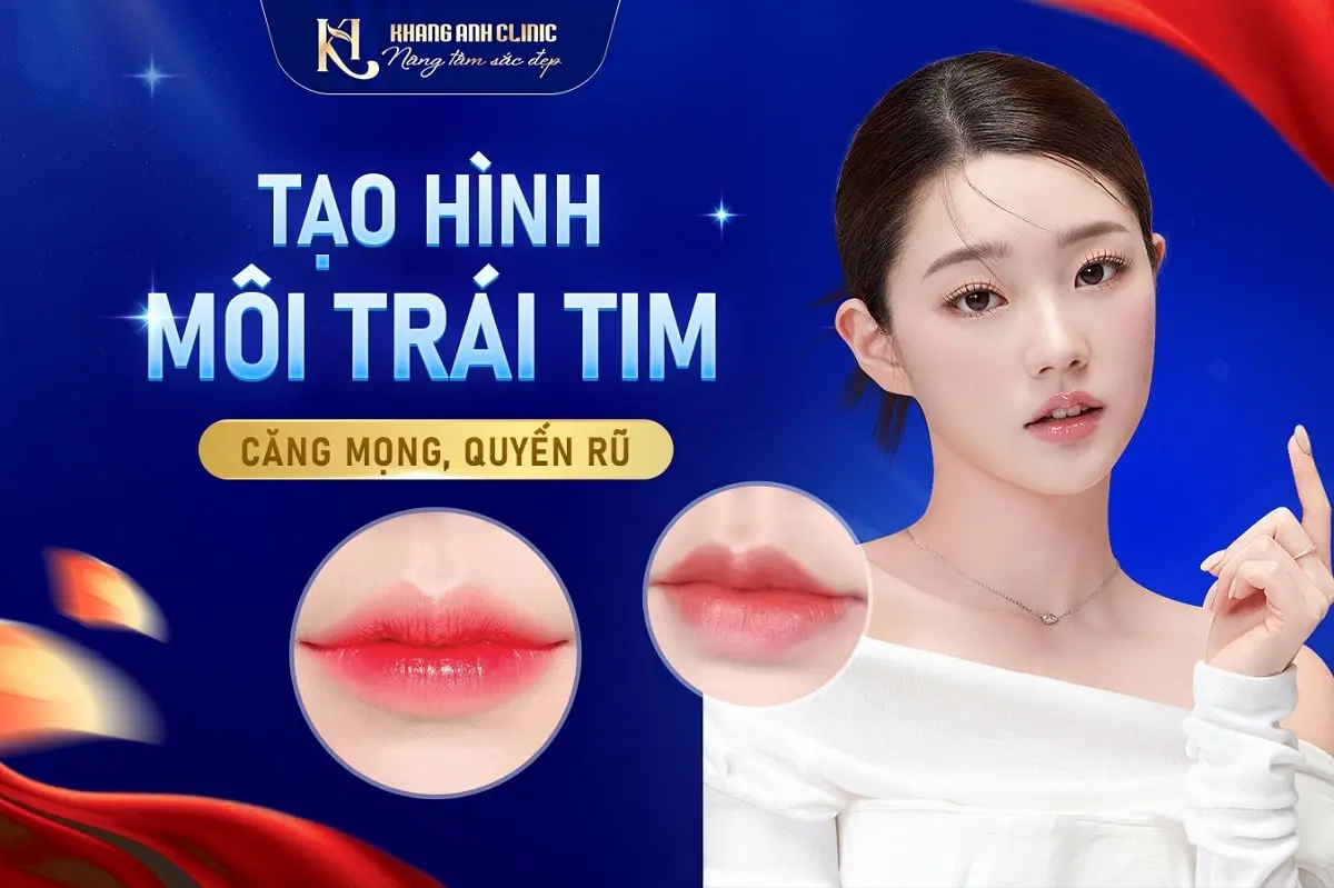 Tạo hình môi trái tim