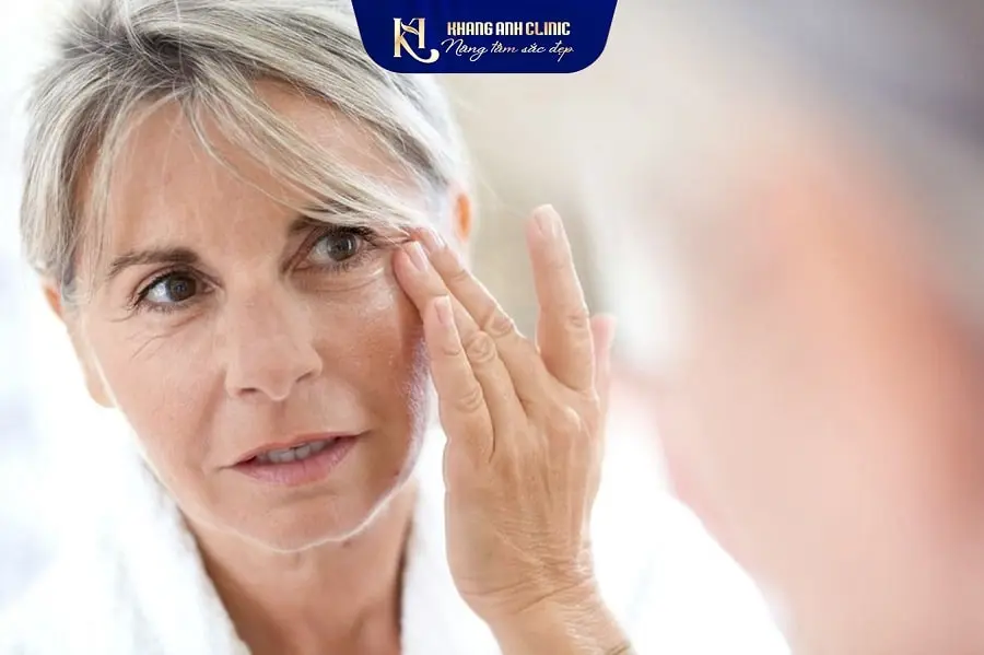 Da mặt bị chùng nhão nặng do lão hóa