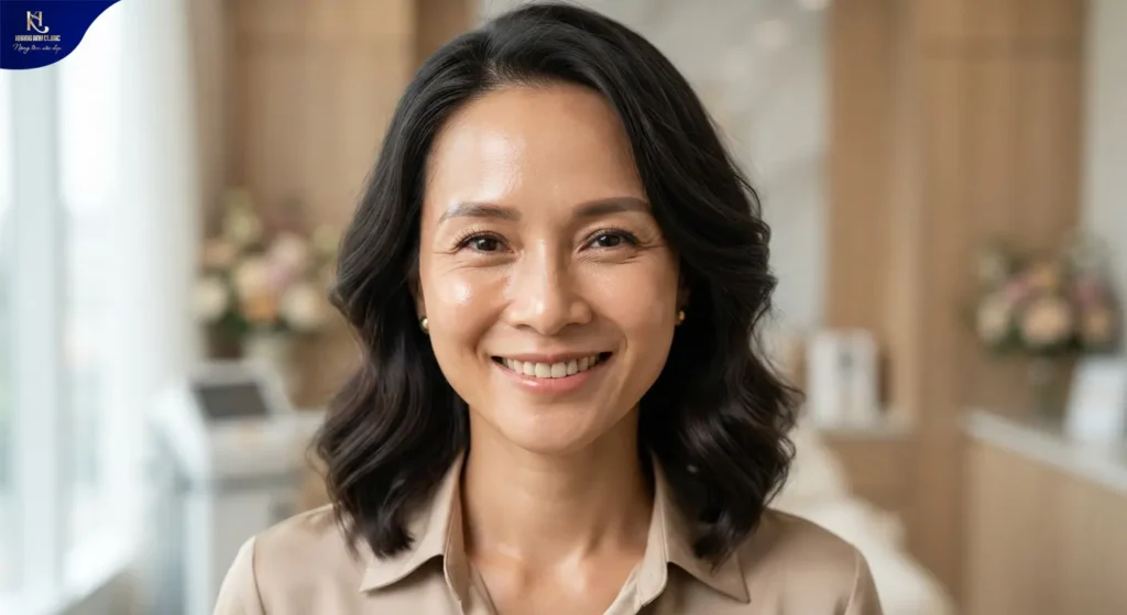 Bác sĩ thực hiện tiêm Botox xóa nhăn trán chuẩn y khoa