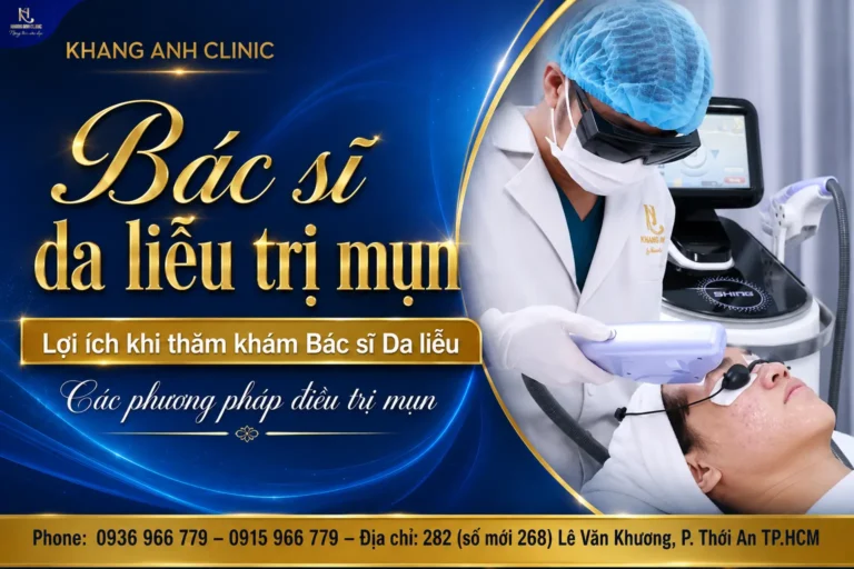 da liễu trị mụn