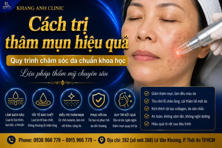 thâm mụn, mụn thâm, trị thâm mụn, bị thâm mụn nên làm gì