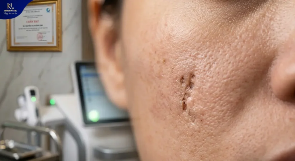 điều trị sẹo, điều trị sẹo mụn ở đâu tốt, trị sẹo mụn