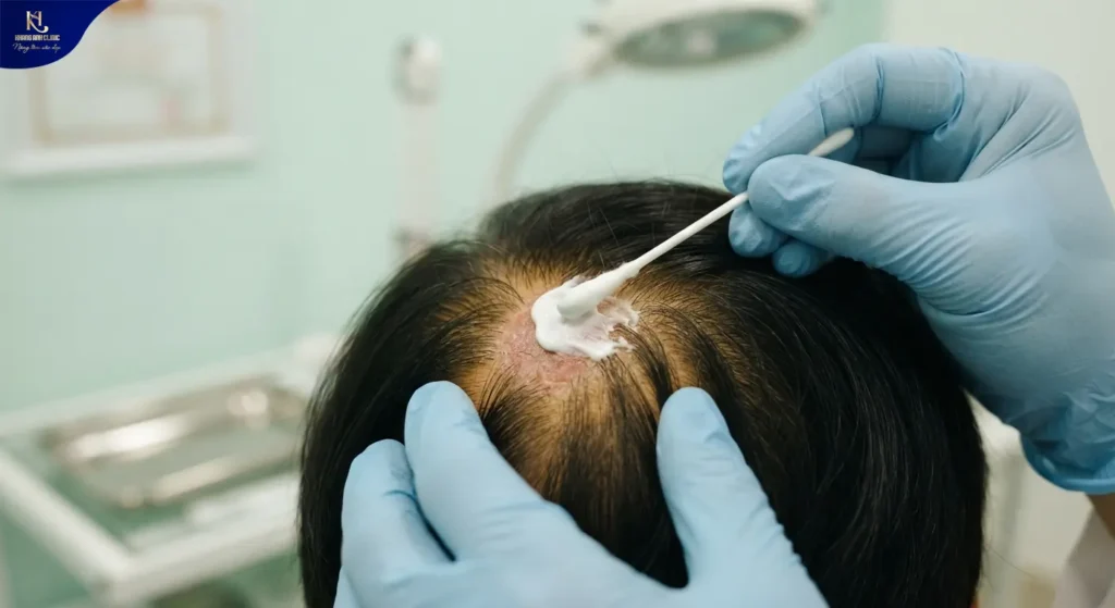 điều trị nấm da đầu, nấm đầu, nấm da đầu, cách trị nấm da đầu