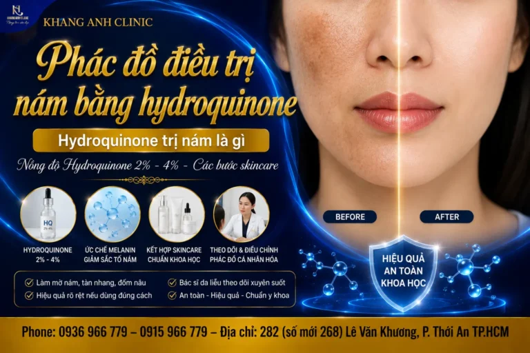 phác đồ điều trị nám bằng hydroquinone