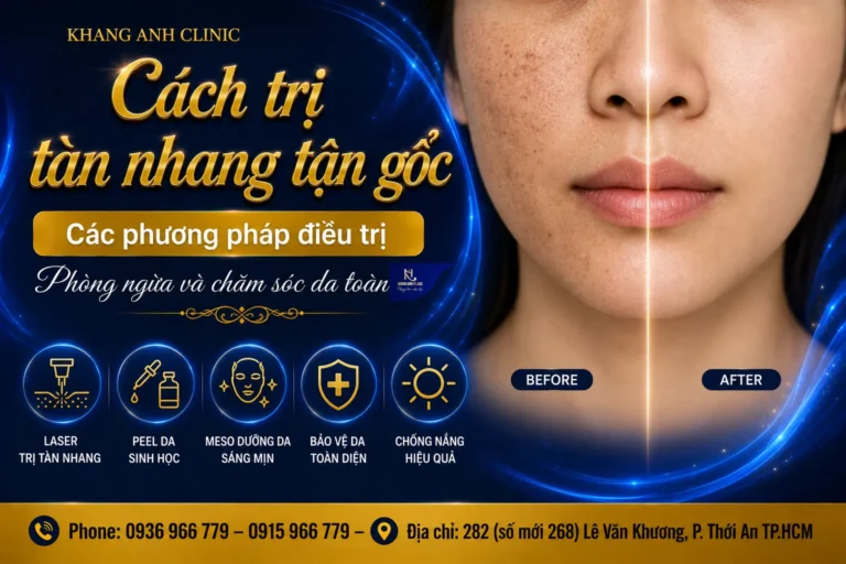 điều trị mụn nám tàn nhang, điều trị mụn nám, trị mụn nám tàn nhan