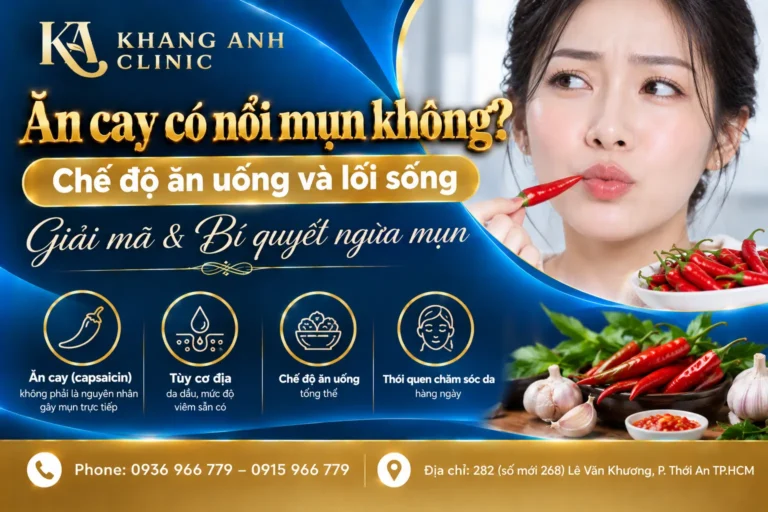 ăn cay có nổi mụn không