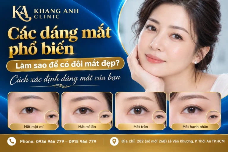 dáng mắt phổ biến, các dáng mắt phổ biến