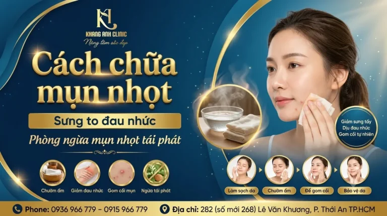 cách chữa mụn nhọt sưng to, mụn nhọt sưng to đau nhức, cách chữa mụn nhọt, mụn nhọt