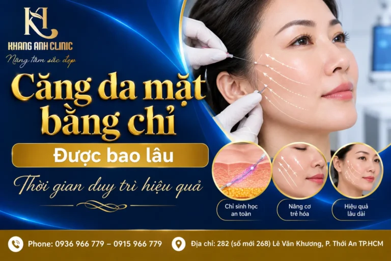 căng da mặt bằng chỉ được bao lâu, căng da mặt bằng chỉ