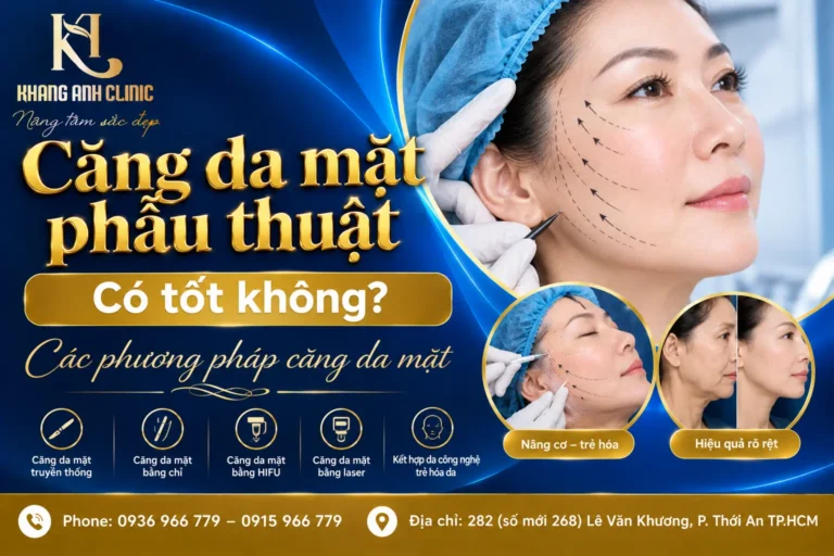 căng da mặt phẫu thuật có tốt không, căng da mặt phẫu thuật