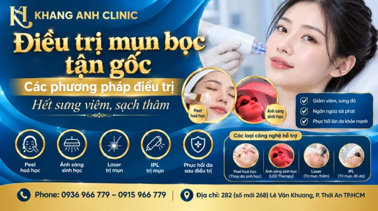 mụn bọc, trị mụn bọc, điều trị mụn bọc