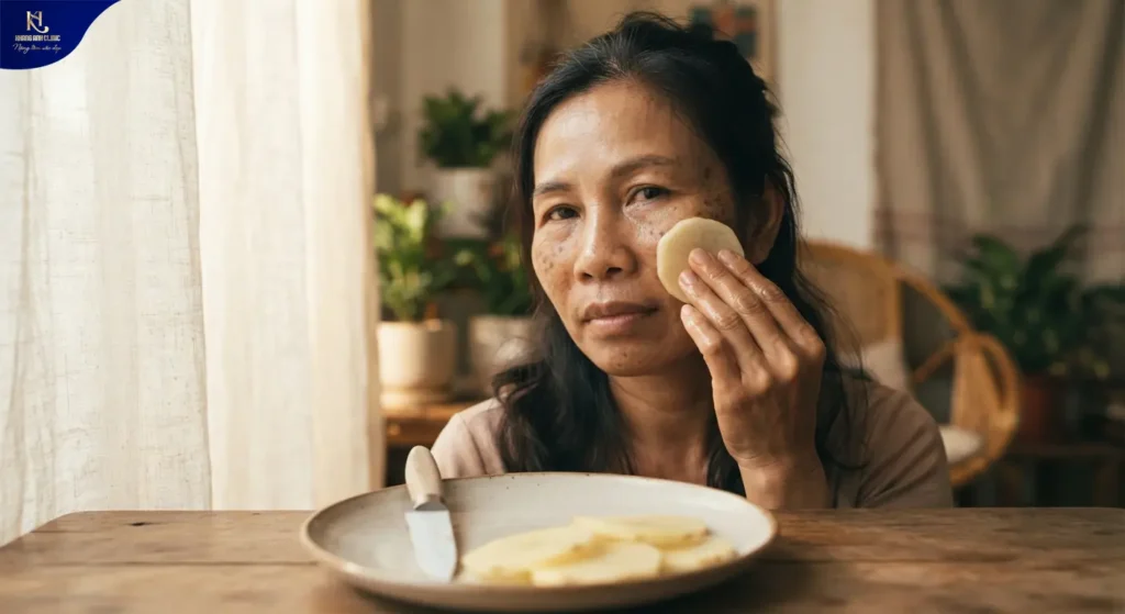 cách trị đồi mồi trên da mặt, cách điều trị đồi mồi trên da mặt