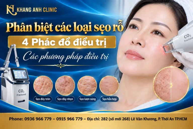các loại sẹo rỗ, phân biệt các loại sẹo rỗ