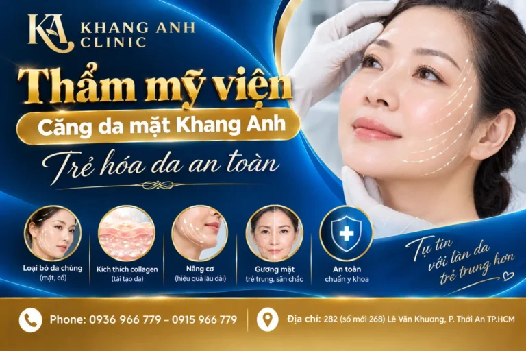 thẩm mỹ viện căng da mặt