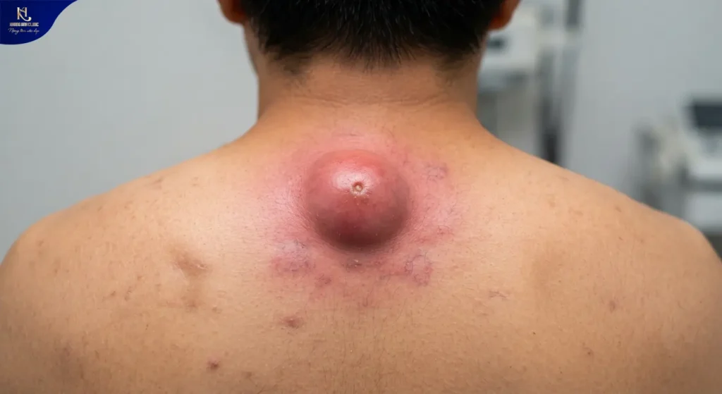 mụn bã đậu,U bã đậu