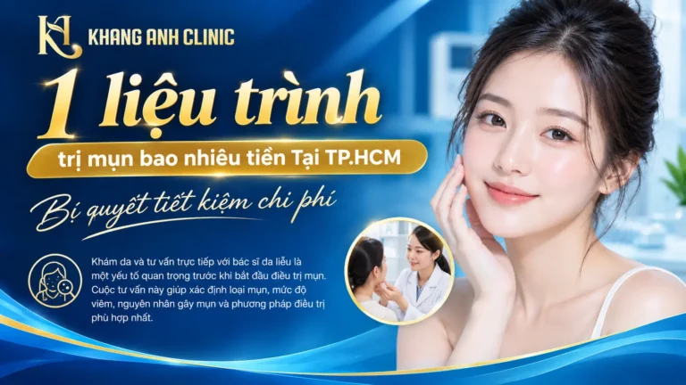 1 liệu trình trị mụn bao nhiêu tiền, bảng giá dịch vụ trị mụn