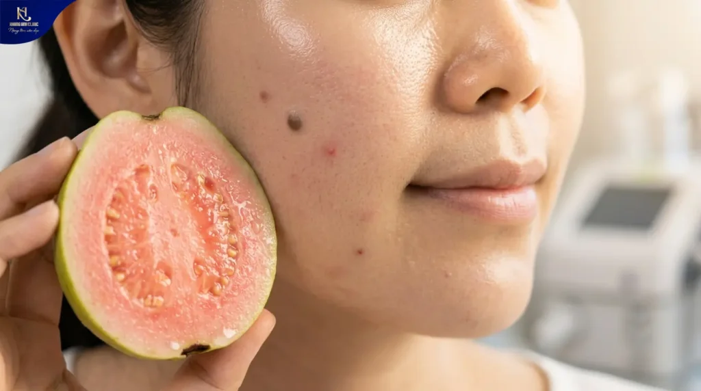 ăn ổi có nổi mụn không