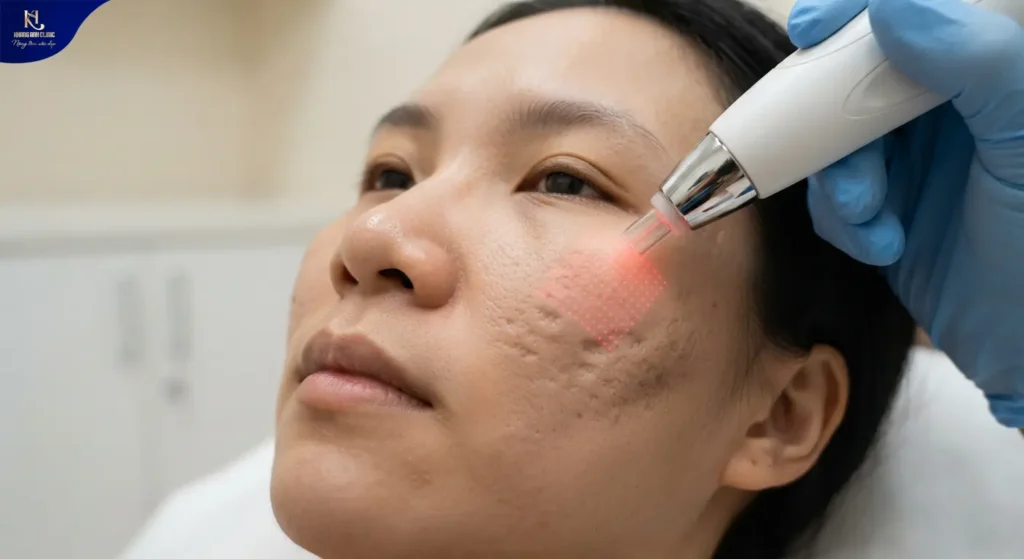 laser trị sẹo, laser trị sẹo rỗ, bắn laser trị sẹo rỗ, bắn tia laser trị sẹo rỗ, tia laser trị sẹo rỗ