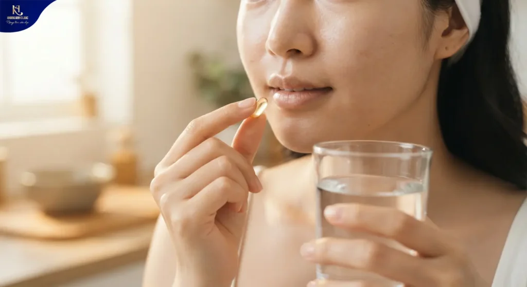 uống kẽm trị mụn nội tiết