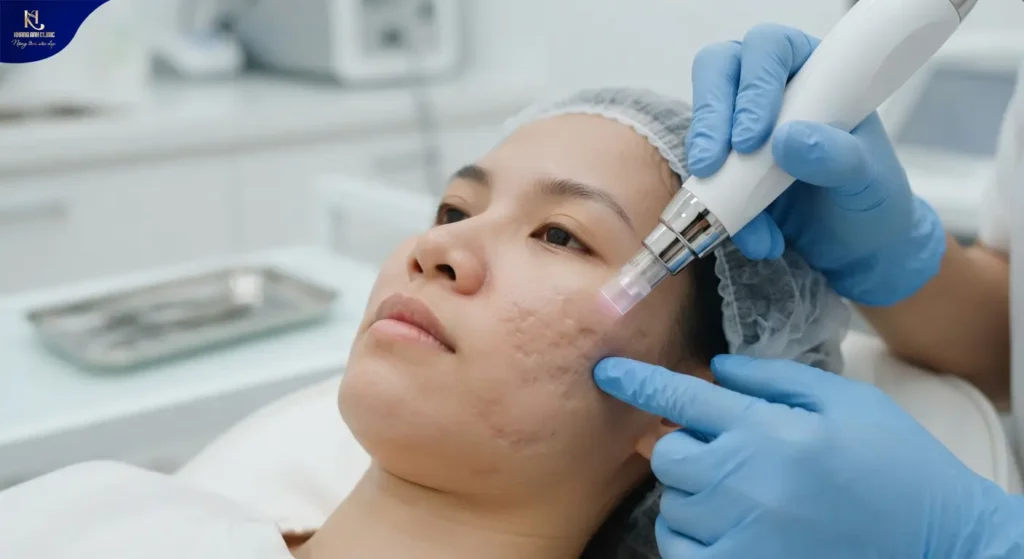 sẹo lõm lâu năm có trị được không