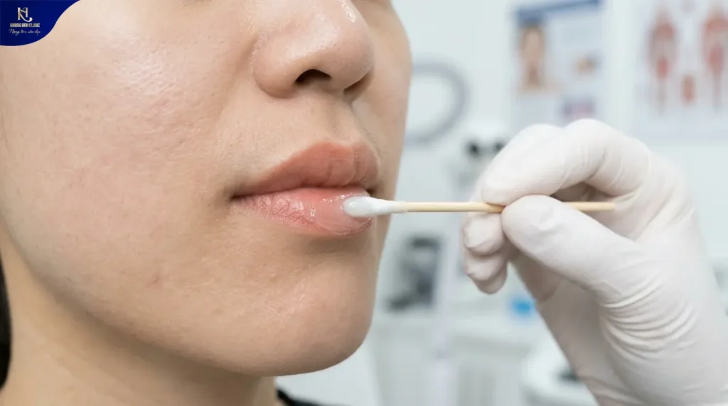 khử thâm môi sau bao lâu thì dặm lại, khử thâm môi giữ được bao lâu, môi sau khi khử thâm