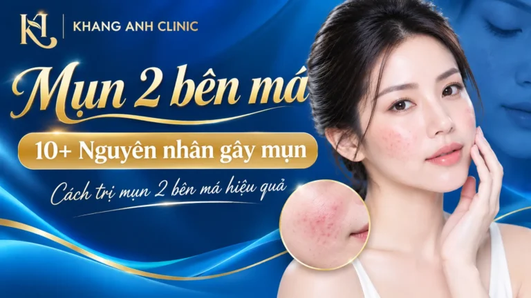 mụn 2 bên má do đâu, mụn 2 bên má