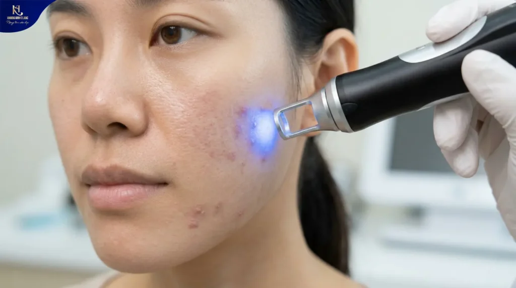 mụn 2 bên má do đâu, mụn 2 bên má