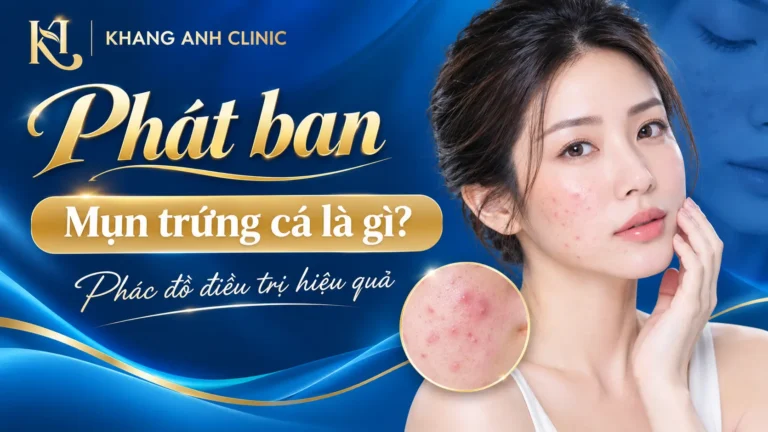 phát ban mụn trứng cá
